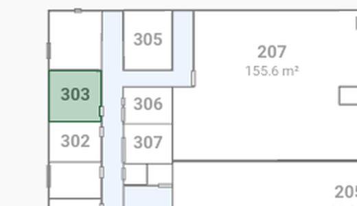 Plan de la suite 303