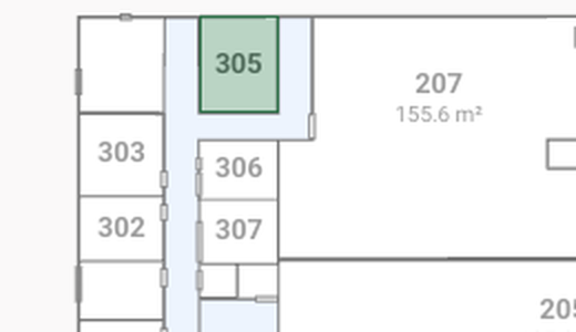 Plan de la suite 305